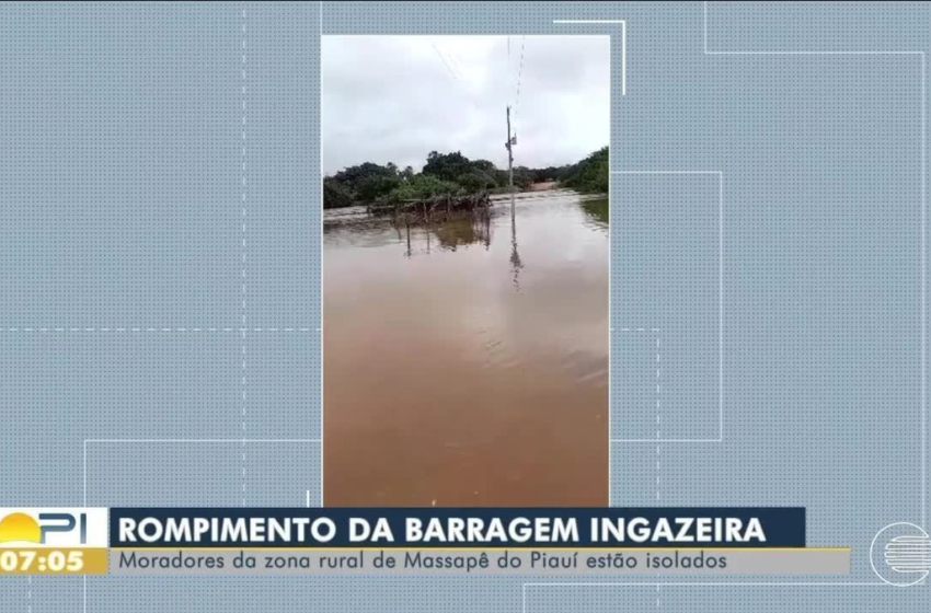  Após fortes chuvas, barragem rompe no Sul do PI e deixa moradores isolados – G1